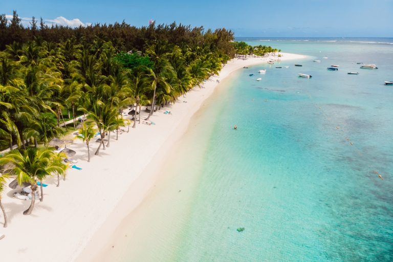 Strand Mauritius Vogelperspektive