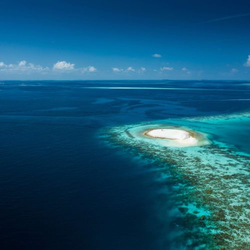 Malediven Riff von oben