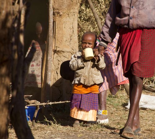 Massai Frau mit Kind